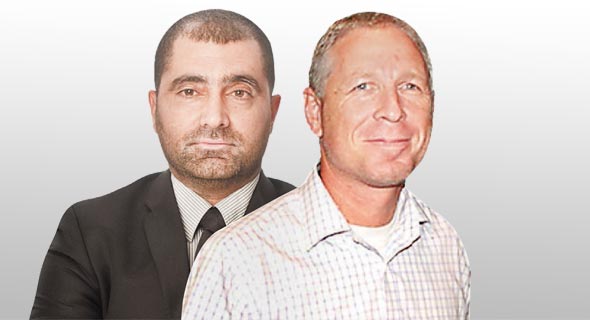 מימין: משה גולדמן ושאול מאור, נאשמים נוספים בפרשה מימין: משה גולדמן ושאול מאור, נאשמים נוספים בפרשה