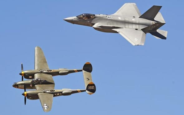 זה שהיה וזה שהינו: P38 לצד F35 זה שהיה וזה שהינו: P38 לצד F35