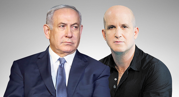 מימין מנכל תאגיד השידור אלדד קובלנץ וראש הממשלה בנימין נתניהו מימין מנכל תאגיד השידור אלדד קובלנץ וראש הממשלה בנימין נתניהו