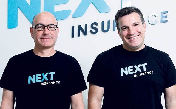 Next Insurance founders Nissim Tapiro and Alon Huri. Photo: Amit Sha'al Next Insurance founders Nissim Tapiro and Alon Huri. Photo: Amit Sha'al