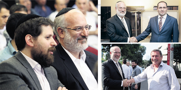 למעלה עם כיוון השעון: אלשטיין עם שותפו לשעבר לרכישת השליטה באי.די.בי מוטי בן־משה; עם נוחי דנקנר במהלך רכישת אי.די.בי במסגרת הסדר החוב; ועם מנכ"ל אי.די.בי שולם לפידות למעלה עם כיוון השעון: אלשטיין עם שותפו לשעבר לרכישת השליטה באי.די.בי מוטי בן־משה; עם נוחי דנקנר במהלך רכישת אי.די.בי במסגרת הסדר החוב; ועם מנכ"ל אי.די.בי שולם לפידות