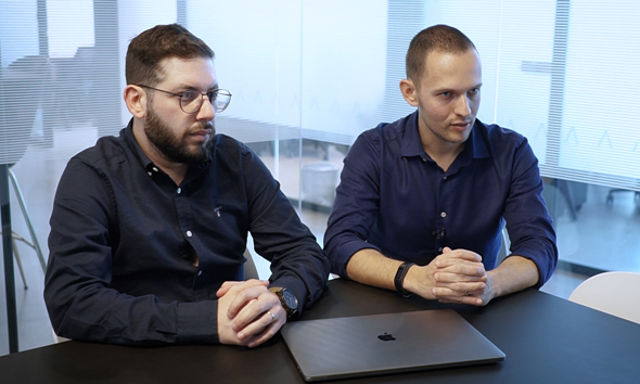 Arbitrip co-founders Orel Jossef (left) and Benny Yonovich. Photo: Tal Shachar Arbitrip co-founders Orel Jossef (left) and Benny Yonovich. Photo: Tal Shachar