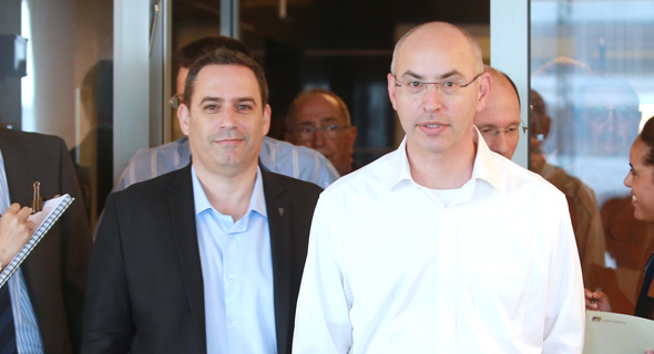 עורכי הדין נדב ויסמן ועמית בכר בכינוס החירום עורכי הדין נדב ויסמן ועמית בכר בכינוס החירום