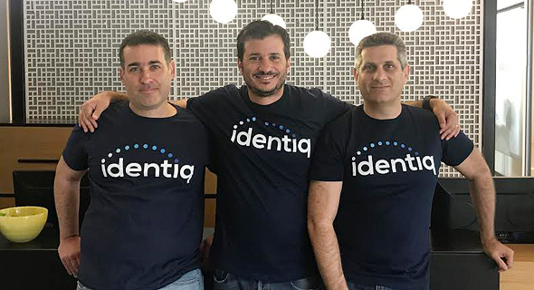 Identiq co-founders Ido Shilon (from left), Itay Levy and Uri Arad. Photo: Courtesy
