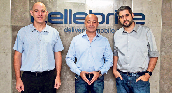 Cellebrite's Leeor Ben-Peretz (left), Yossi Carmil, and Shahar Tal. Photo: Yariv Katz Cellebrite's Leeor Ben-Peretz (left), Yossi Carmil, and Shahar Tal. Photo: Yariv Katz