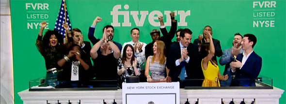 Fiverr IPO. Photo: Courtesy Fiverr IPO. Photo: Courtesy