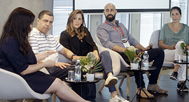 Ravet (left), Kleinstein, Peterburg, Schreiber and Klimovsky. Photo: Amit Sha