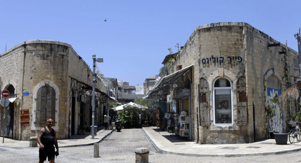 השוק היווני ביפו. על כל המבנים ייבנו עוד שתיים או שלוש קומות השוק היווני ביפו. על כל המבנים ייבנו עוד שתיים או שלוש קומות