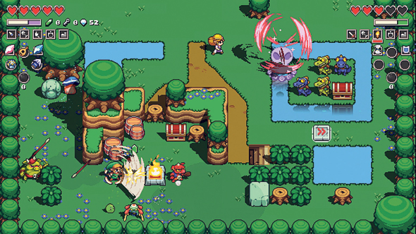 "Cadence of Hyrule". צלילי הרטרו מתגלים כרמיקסים מורכבים לנעימות מ"זלדה" "Cadence of Hyrule". צלילי הרטרו מתגלים כרמיקסים מורכבים לנעימות מ"זלדה"
