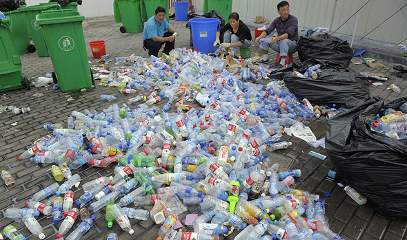 Plastic waste in Shanghai. Photo: Shutterstock Plastic waste in Shanghai. Photo: Shutterstock
