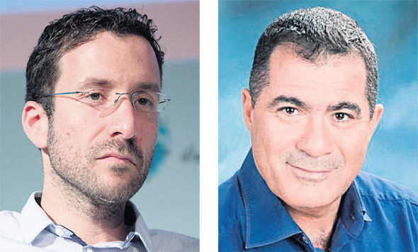 מימין: נשיא התאחדות בוני הארץ ראול סרוגו וחבר הכנסת איציק שמולי מימין: נשיא התאחדות בוני הארץ ראול סרוגו וחבר הכנסת איציק שמולי
