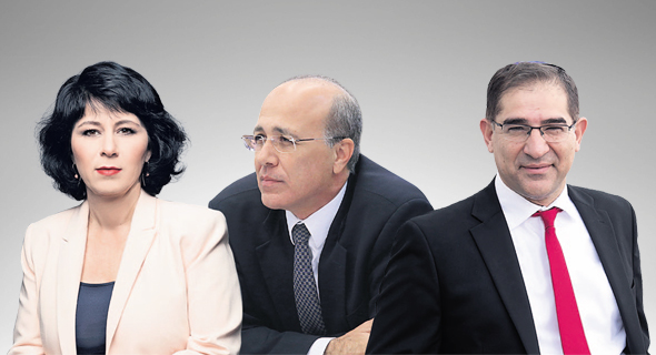 מימין: מנכ"ל משרד התקשורת נתי כהן, הממונה על שוק ההון משה ברקת והמפקחת על הבנקים חדוה בר מימין: מנכ"ל משרד התקשורת נתי כהן, הממונה על שוק ההון משה ברקת והמפקחת על הבנקים חדוה בר