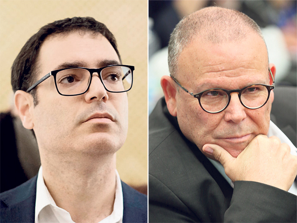 מימין: יו"ר ההסתדרות ארנון בר־דוד ומנכ"ל משרד הבריאות משה בר סימן טוב מימין: יו"ר ההסתדרות ארנון בר־דוד ומנכ"ל משרד הבריאות משה בר סימן טוב