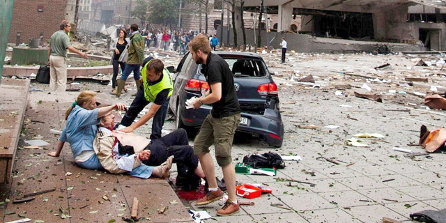 Terror attack in Norway, 2011. Photo: KKT