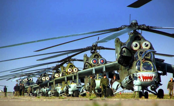 הטייסים מכנים את ה-MI24 קרוקודיל, ובצדק הטייסים מכנים את ה-MI24 קרוקודיל, ובצדק