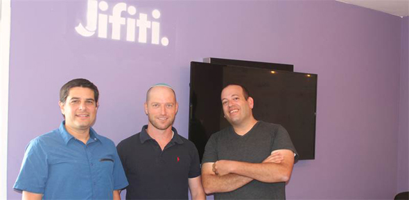 Jifity co-founders Yaakov Matin, Meir Dudai, and Shaul Weisband. Photo: Jifiti, Jifity co-founders Yaakov Matin, Meir Dudai, and Shaul Weisband. Photo: Jifiti,