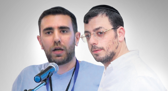 מימין: סמנכ"ל קהילות אליהו דייטש ומנכ"ל נדרים פלוס אליהו ארואס מימין: סמנכ"ל קהילות אליהו דייטש ומנכ"ל נדרים פלוס אליהו ארואס