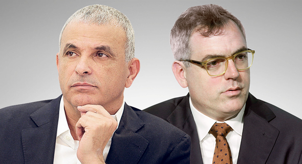 מימין: הכלכלן הראשי בפסגות אורי גרינפלד ושר האוצר משה כחלון מימין: הכלכלן הראשי בפסגות אורי גרינפלד ושר האוצר משה כחלון