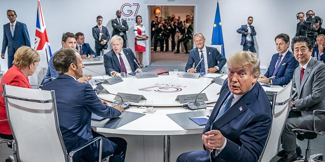טראמפ בפסגת ה-G7: "מלחמת סחר? אני יכול להכריז על מצב חירום לאומי"