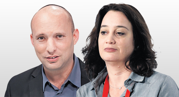 מימין: מחברת המחקר ד"ר תמי הופמן ושר החינוך הקודם נפתלי בנט מימין: מחברת המחקר ד"ר תמי הופמן ושר החינוך הקודם נפתלי בנט
