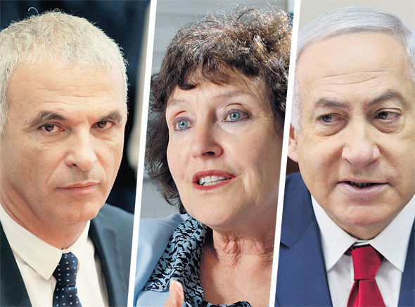 ראש הממשלה בנימין נתניהו, נגידת בנק ישראל לשעבר קרנית פלוג, ושר האוצר משה כחלון ראש הממשלה בנימין נתניהו, נגידת בנק ישראל לשעבר קרנית פלוג, ושר האוצר משה כחלון