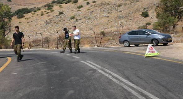 מחסום פתע שהוקם בדרך להר דב מחסום פתע שהוקם בדרך להר דב