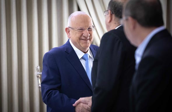 הנשיא ריבלין בפגישה עם כחול לבן, היום הנשיא ריבלין בפגישה עם כחול לבן, היום