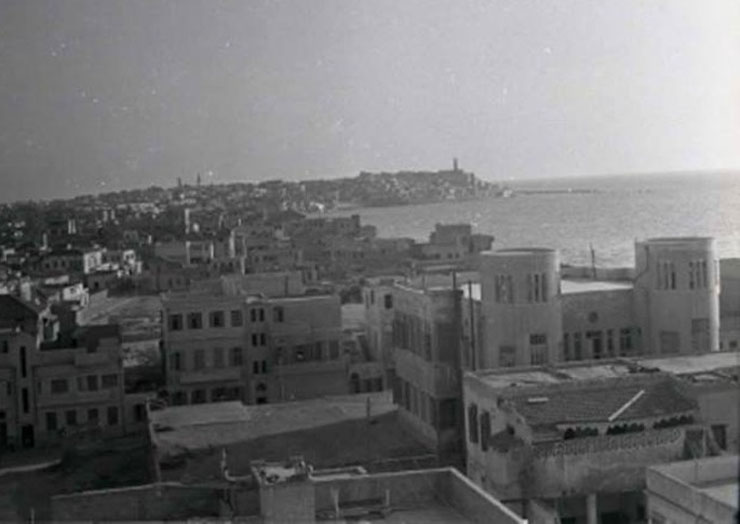 מבט ממסגד חסן בק על שכונת מנשייה בשנות ה-30 מבט ממסגד חסן בק על שכונת מנשייה בשנות ה-30