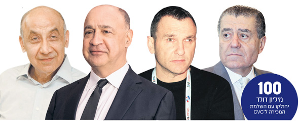מימין: חיים סבן, אייל חומסקי, לן בלווטניק ויצחק סוארי. בעלי מניות באיירון סיירוס שהשתתפו בגיוס היחיד של החברה מימין: חיים סבן, אייל חומסקי, לן בלווטניק ויצחק סוארי. בעלי מניות באיירון סיירוס שהשתתפו בגיוס היחיד של החברה