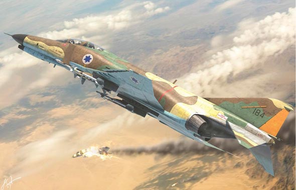 איור פאנטום בקרב מעל סיני איור פאנטום בקרב מעל סיני