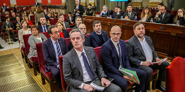 ספרד: עונשי מאסר של תשע עד 13 שנה לתשעה בדלנים קטלאנים