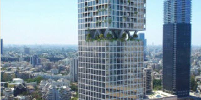 מגדל מגורים ותעסוקה בן 35 קומות יוקם בצומת עלית ברמת גן