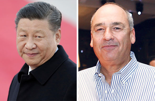 Chinese president Xi Jinping (left). Photo: Reuters. Viola co-founder Harel Beit-On. Photo: Orel Cohen Chinese president Xi Jinping (left). Photo: Reuters. Viola co-founder Harel Beit-On. Photo: Orel Cohen