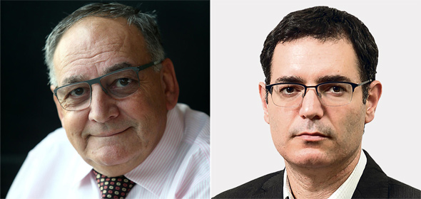מימין: מנכ"ל משרד הבריאות משה בר סימן טוב ויו"ר סל התרופות זאב רוטשטיין מימין: מנכ"ל משרד הבריאות משה בר סימן טוב ויו"ר סל התרופות זאב רוטשטיין
