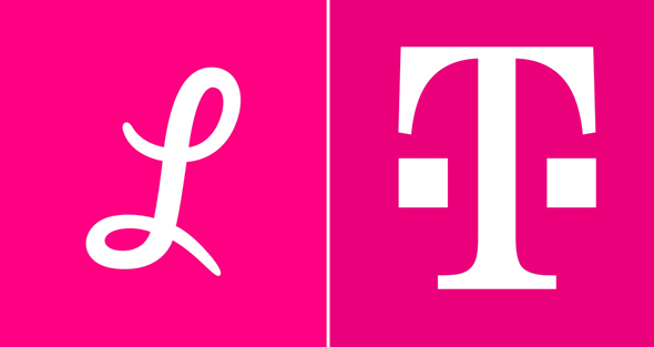 Lemonade logo (left) and Deutsche Telekom logo