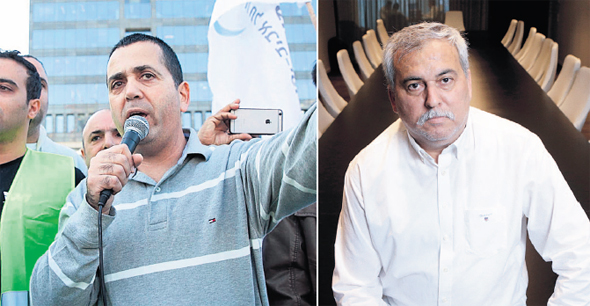 מימין: בעלי הרשתות מגה ויינות ביתן נחום ביתן ויו”ר ועד עובדי מגה אייל אלי מימין: בעלי הרשתות מגה ויינות ביתן נחום ביתן ויו”ר ועד עובדי מגה אייל אלי