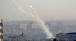 שיגור רקטה מרצועת עזה במהלך סבב ההסלמה האחרון שיגור רקטה מרצועת עזה במהלך סבב ההסלמה האחרון