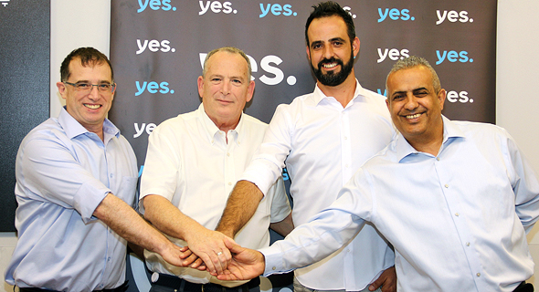 חתימת הסכם קיבוצי ב yes יס, צילום: ההסתדרות הלאומית