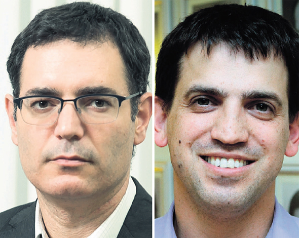 מימין: ראש אגף תקציבים שאול מרידור ומנכ"ל משרד הבריאות משה בר סימן טוב מימין: ראש אגף תקציבים שאול מרידור ומנכ"ל משרד הבריאות משה בר סימן טוב