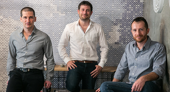 Indegy founders Ido Trivizki (left), Barak Perelman, and Mille Gandelsman. Photo: Yotam Ronen