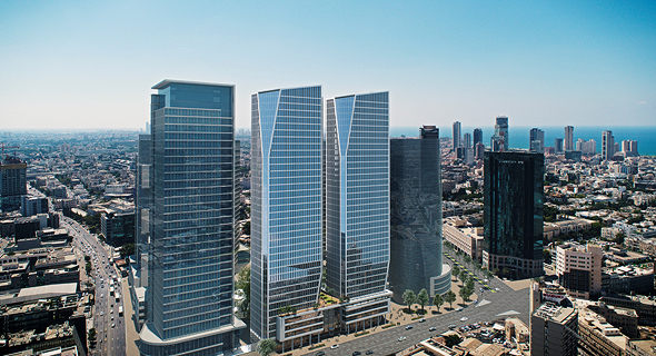 הדמיית הפרויקט. שני מגדלים בני 34 קומות הדמיית הפרויקט. שני מגדלים בני 34 קומות