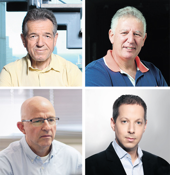 מנהלי ההשקעות המובילים בתשואות: (מימין לשמאל, נגד כיוון השעון) גילעד אלטשולר מאלטשולר שחם, שמואל לב מאנליסט, דייב לובצקי מאי.בי.אי ואלי צחור מברומטר מנהלי ההשקעות המובילים בתשואות: (מימין לשמאל, נגד כיוון השעון) גילעד אלטשולר מאלטשולר שחם, שמואל לב מאנליסט, דייב לובצקי מאי.בי.אי ואלי צחור מברומטר