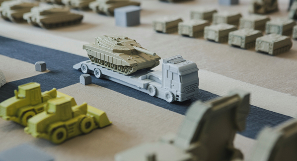 Gadi Ma-Tov's miniature model. Photo: Tommy Harpaz