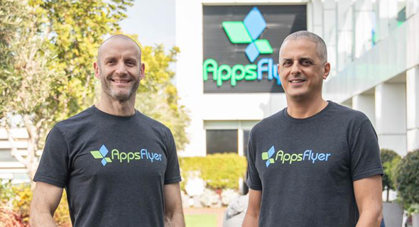AppsFlyer co-founders Oren Kaniel (right) and Reshef Mann. Photo: Salesforce AppsFlyer co-founders Oren Kaniel (right) and Reshef Mann. Photo: Salesforce