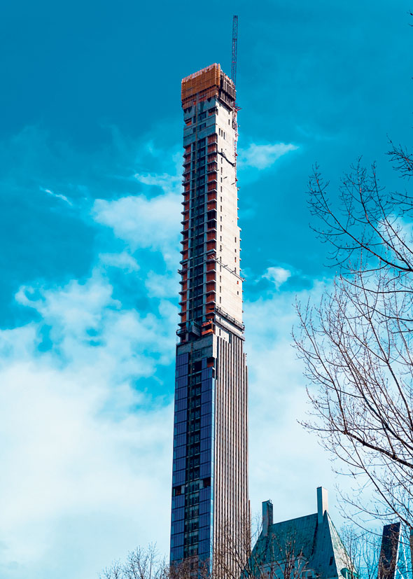 111West 57th Street. גובהו פי 24 מרוחבו 111West 57th Street. גובהו פי 24 מרוחבו