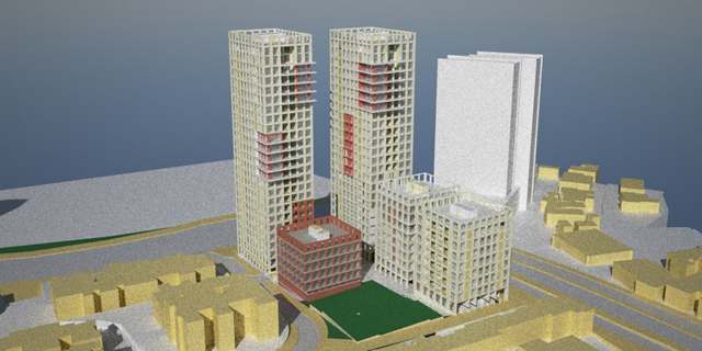 אושרה תוכנית בצומת פת בירושלים - במקום החניון הפתוח יוקמו מגדלים של 30 קומות