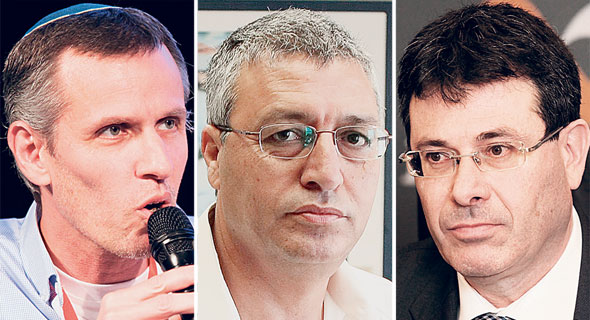 מימין: אלדד פרשר מנכ"ל בנק מזרחי טפחות, אריאל יעקובי יו"ר דירקטוריון בנק יהב, וינקי קוינט מנהל רשות מימין: אלדד פרשר מנכ"ל בנק מזרחי טפחות, אריאל יעקובי יו"ר דירקטוריון בנק יהב, וינקי קוינט מנהל רשות