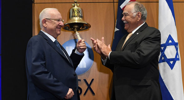 Israeli President Reuven Rivlin visits the Australia Stock Exchange. Photo: Kobi Gideon/GPO Israeli President Reuven Rivlin visits the Australia Stock Exchange. Photo: Kobi Gideon/GPO
