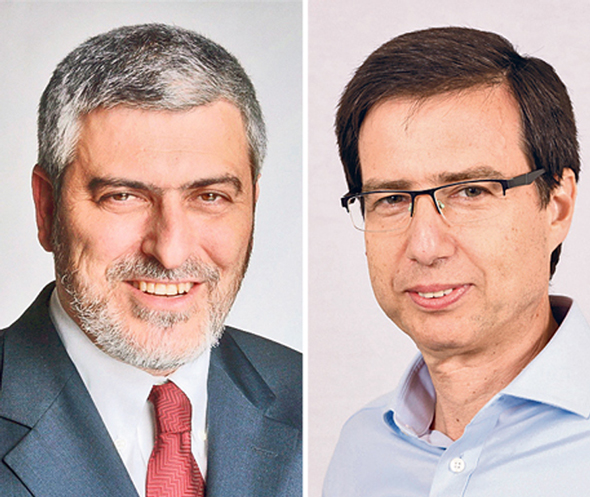 מימין: מנכ"ל לאומי חנן פרידמן ומנכ"ל פועלים דב קוטלר מימין: מנכ"ל לאומי חנן פרידמן ומנכ"ל פועלים דב קוטלר