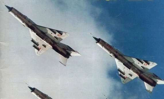 מטוסי מיג 21 בצבעי חיל האוויר הפולני מטוסי מיג 21 בצבעי חיל האוויר הפולני